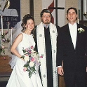 USA TX Dallas 1999MAR20 Wedding CHRISTNER Ceremony 009  May I present Mr. and Mrs. Christner. : 1999, Americas, Christner - Mike & Rebekah, Dallas, Date, Events, March, Month, North America, Places, Texas, USA, Wedding, Year